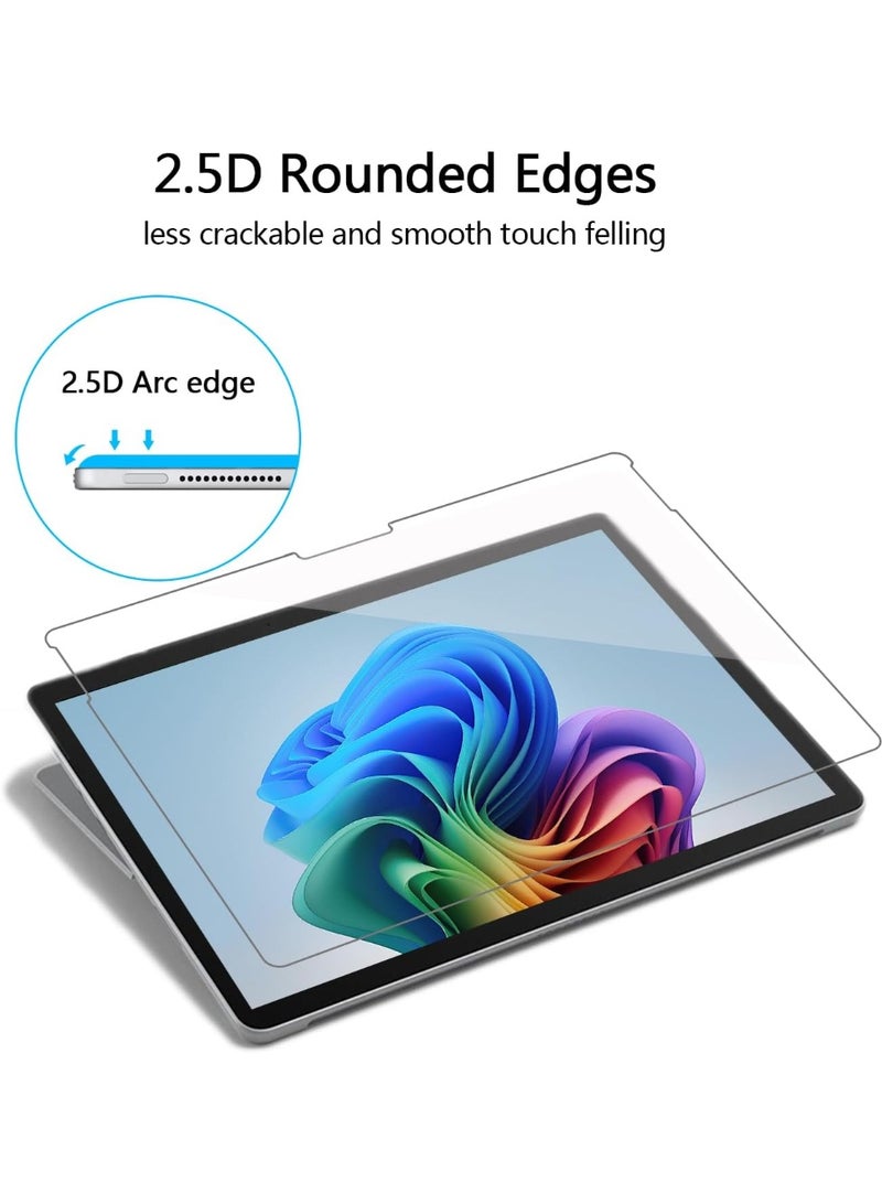 2Packs Screen Protector for Microsoft Surface Pro 12 Inch 2025, Anti Scratch Premium HD Clear 9H Hardness Tempered Glass Screen Protector Compatible with Surface Pen - Image 3